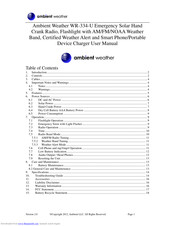 Ambient Weather WR-334-U User Manual