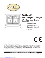 Vermont Castings Defiant 1975CE Homeowner's Installation And Operating Manual