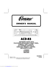 Rampage ACD-83 Owner's Manual