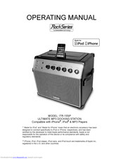 Innovative Technology ITR-155iP Operating Manual