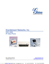 Grandstream Networks GXV-3000 User Manual