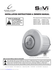 Super Vision International SaVi-SL-12-100 Installation Instructions & Owner's Manual