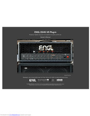 ENGL E646 VS Limited Edition Owner's Manual