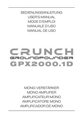 Crunch groundpounder GPX2000.1D User Manual