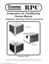 Braemar Top Series Owners Manual Installation, Operating & Service Instructions