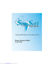Soo-Soft H1000 Homeowner's Manual