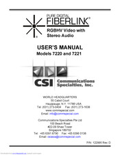 Fiberlink 7220 User Manual