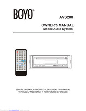 Boyo AVS2 00 Owner's Manual
