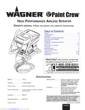 Wagner Paint Crew Owner's Manual