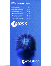 Sennheiser Evolution e825 S User Manual
