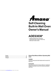 Amana AOES3030 Series Owner's Manual
