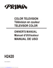 Prima H2420 Owner's Manual