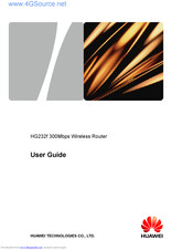 Huawei HG232f User Manual