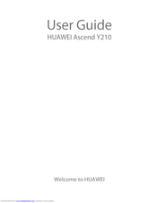 Huawei Ascend Y210 User Manual