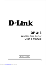 D-Link DP-313 - Air 802.11b Wireless Print Server User Manual