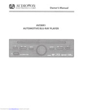 Audiovox AVDBR1 Owner's Manual