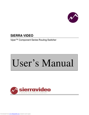 Sierra Video Viper Series User Manual