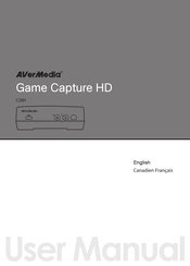 Avermedia Game Capture HD C281 User Manual