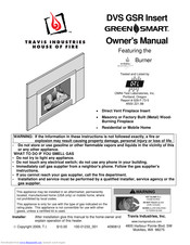 Travis Industries DVS GSR Insert Owner's Manual