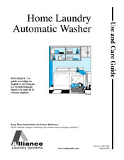 Alliance Laundry Systems Home Laundry Automatic Washer Use And Care Manual