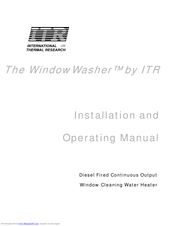 ITR WindowWasher Installation And Operating Manual