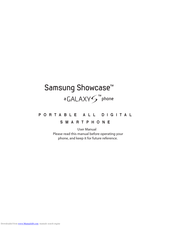 Samsung Showcase Galaxy S User Manual