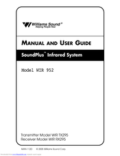 Williams Sound SoundPlus WIR 952 Manual And User Manual