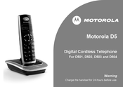 Motorola D504 User Manual