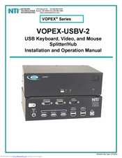 NTI VOPEX-USBV-2 Installation And Operation Manual
