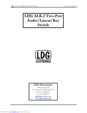 LDG ALK-2 Operation Manual