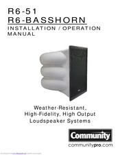 Community R6-51 Installation & Operation Manual