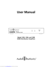 Audio Authority 1398 User Manual