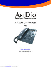 ArtDio IPF-2000 User Manual