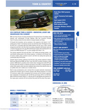 Chrysler 2010 TOWN & COUNTRY LX Specification