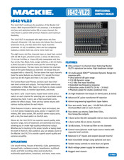 Mackie 1642-VLZ3 Specifications