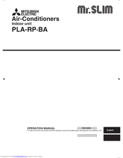 Mitsubishi Electric Mr. SLIM PLA-RP125BA Operation Manual