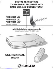 Sagem PVR 7200T UK User Manual