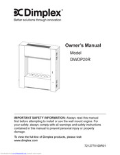 Dimplex DWOP20R Owner's Manual