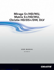 Christie Mirage S+/HD series User Manual