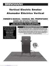 BRINKMAN Vertical Electric Smoker Owner's Manual