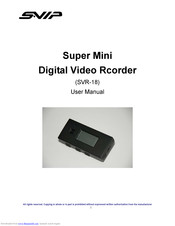 SNIP SVR-18 User Manual