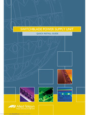 Allied Telesis SWITCHBLADE 4000 Quick Install Manual