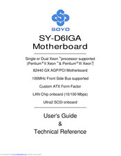 SOYO SY-D6IGA Users Manual And Technical Reference