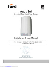 Ferroli AquaSol Installation & User Manual