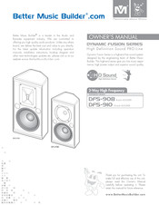Better Music Builder Dynamic fusion DFS-908 Owner's Manual