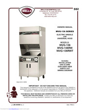 Wells WVG-136RWT Owner's Manual
