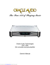 Oracle Audio DAC 100 Owner's Manual