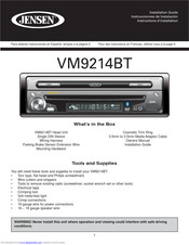 Jensen VM9214BT Installation Manual