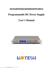 Motech DS8018 User Manual