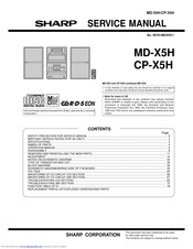 Sharp MD-X5H Service Manual